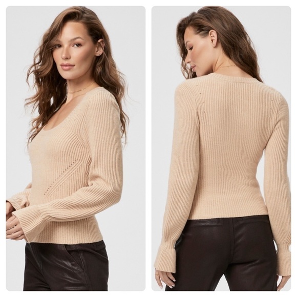 PAIGE Sweaters - New! Paige Virtue Sweater in Camel 🤎 Medium NWT!